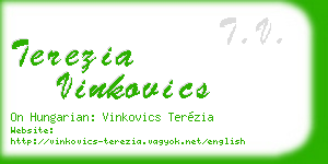 terezia vinkovics business card